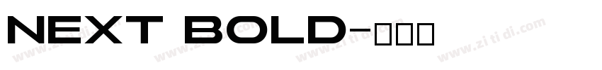 next bold字体转换
